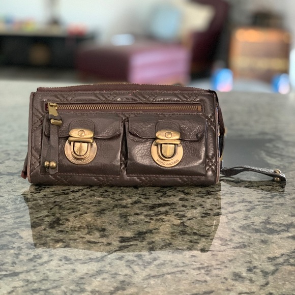 Marc Jacobs Quilted Wallet (brown) - Picture 1 of 7